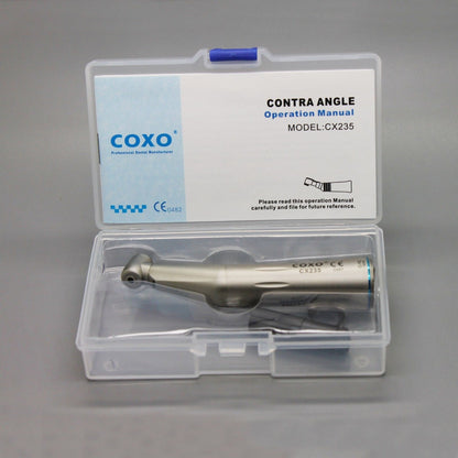 人気COXO®CX235-1Cコントラアング（ライト付き、内部注水、1：1等速）（Yoshida®NSK®KAVO®Morita®互換、ISO国際標準化Eタイプ接続口）