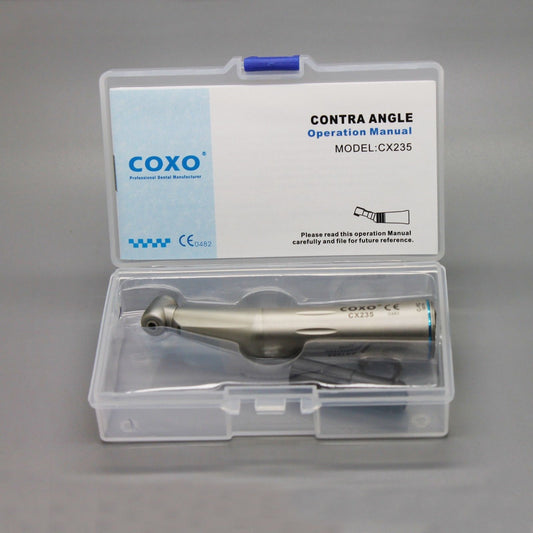 人気COXO®CX235-1Cコントラアング（ライト付き、内部注水、1：1等速）（Yoshida®NSK®KAVO®Morita®互換、ISO国際標準化Eタイプ接続口）